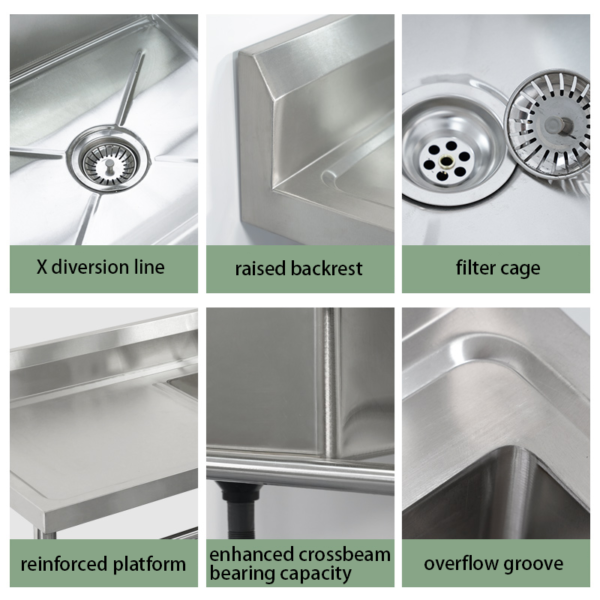 stainless work table with sink2